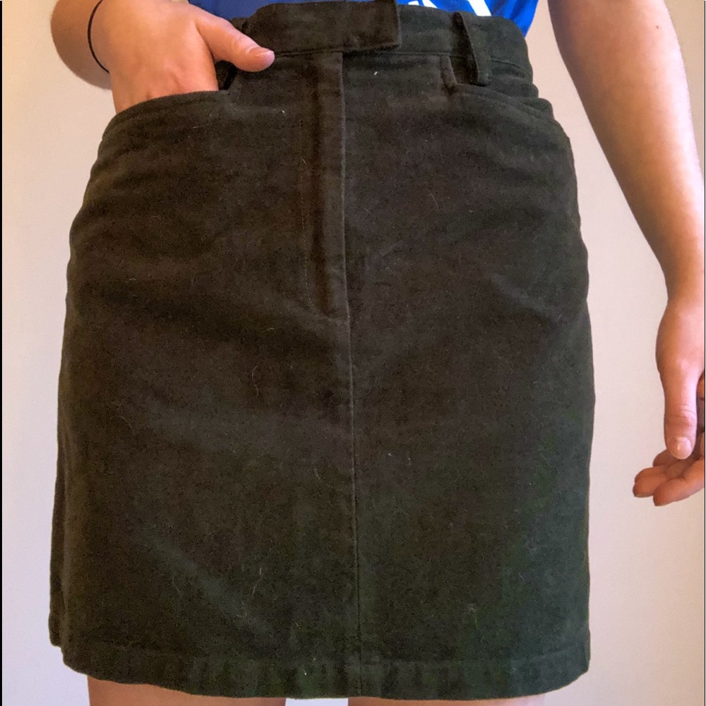 Green Fuzzy Skirt